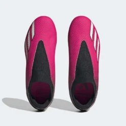 ADIDAS Youth JR X Speedportal .3 LL FG Soccer Shoe - Team Shock Pink/Zero Met - Regular (D) -Shoe Discount Store GZ5061 top