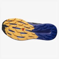 Salomon Men's Pulsar Trail Shoe - Black/Clematis Blue/Blazing Orange- Regular (D) -Shoe Discount Store L41603200 da37cd5b886c4091b61da96c1603e347