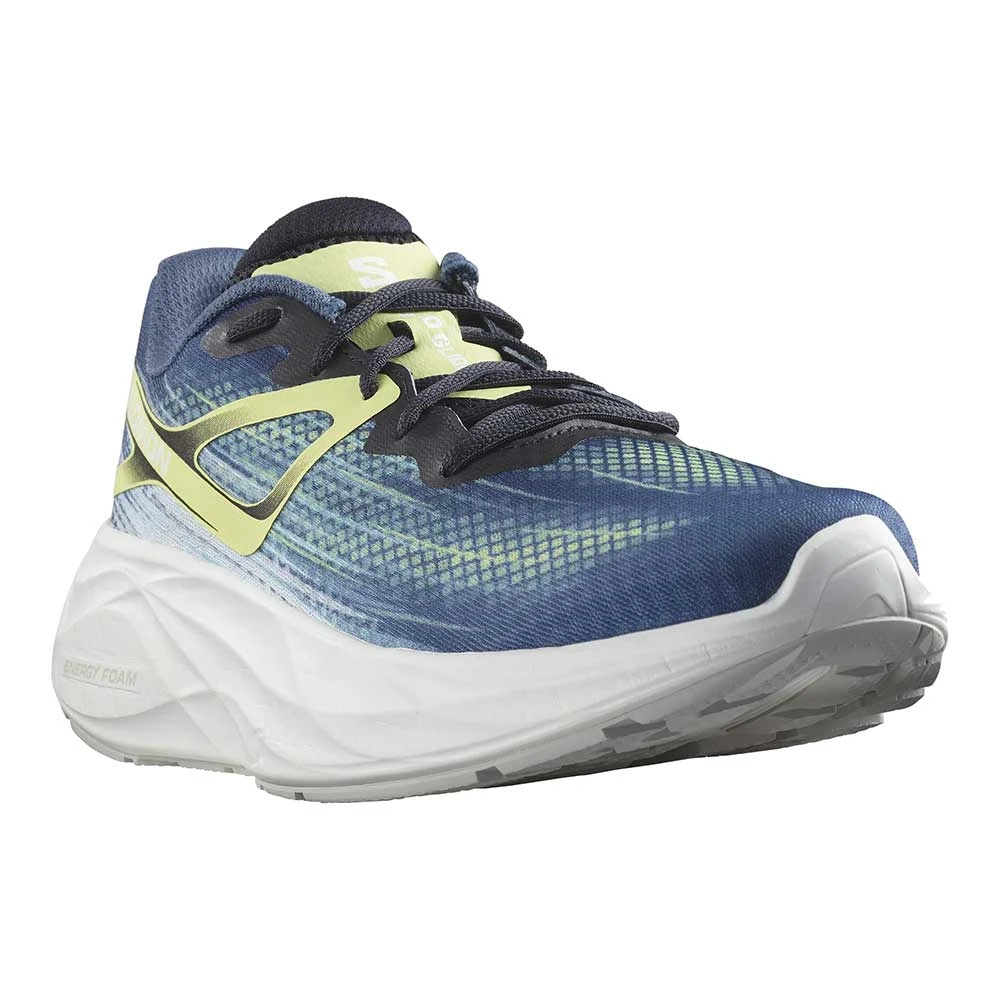 Salomon Men's Aero Blaze Running Shoe- Blue Ashes/Sunny Lime/Dark Sapphire- Regular (D) 4 Salomon Men's Aero Blaze Running Shoe- Blue Ashes/Sunny Lime/Dark Sapphire- Regular (D) - Image 2
