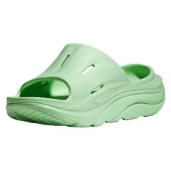 Hoka Unisex Ora Recovery Slide 3 - Lime Glow/Lime Glow - Regular (D) -Shoe Discount Store LIGLLIGL D4