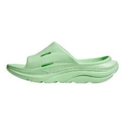 Hoka Unisex Ora Recovery Slide 3 - Lime Glow/Lime Glow - Regular (D) -Shoe Discount Store LIGLLIGL D7