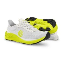 Topo Athletic Men's Cyclone Running Shoe - White/Lime - Regular (D) -Shoe Discount Store M045 WHTLIM 5