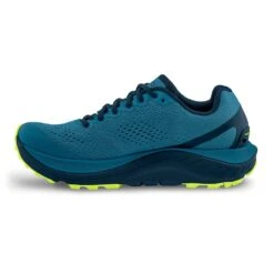 Topo Athletic Men's Ultraventure 3 Trail Shoe- Blue/Lime- Regular (D) -Shoe Discount Store M060.Blue Lime 05
