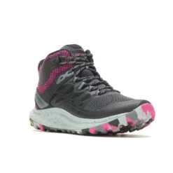 Merrell Women's Antora 3 Mid Waterproof Boot - Black/Fuchsia - Regular (B) 13 Merrell Women's Antora 3 Mid Waterproof Boot - Black/Fuchsia - Regular (B) -Shoe Discount Store MRLW J067582 WHT 020722 S23 045