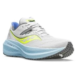 Saucony Women's Triumph 20 Running Shoe - Fog/Vapor- Regular (B) -Shoe Discount Store S10759 15 5