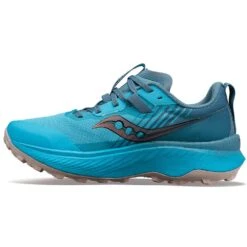 Saucony Women's Endorphin Edge Trail Shoe- Ocean/Loam- Regular (B) -Shoe Discount Store S10773 31 2