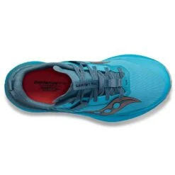 Saucony Women's Endorphin Edge Trail Shoe- Ocean/Loam- Regular (B) -Shoe Discount Store S10773 31 3