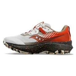 Saucony Women's Endorphin Edge Trail Shoe- Fog/Zenith -Shoe Discount Store S10773 86 2