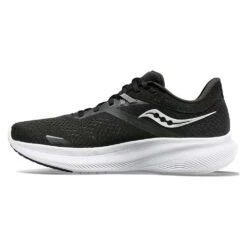 Saucony Women's Ride 16 Running Shoe - Black/White - Regular (B) -Shoe Discount Store S10830 05 2