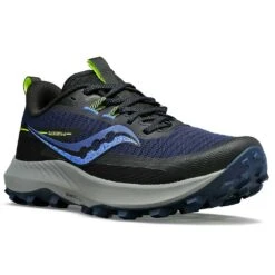 Saucony Women's Peregrine 13 Trail Running Shoe - Night/Fossil - Regular (B) -Shoe Discount Store S10838 15 5