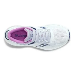 Saucony Women's Triumph 21 Running Shoe - White/Indigo - Regular (B) -Shoe Discount Store S10881 31 3