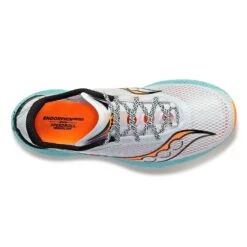 Saucony Men's Endorphin Pro 3 Racing Shoe- Fog/ViZiOrange- Regular (D) -Shoe Discount Store S20755 25 3