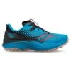 Saucony Men's Endorphin Edge Trail Shoe- Ocean/Black- Regular (D) -Shoe Discount Store S20773 31 1