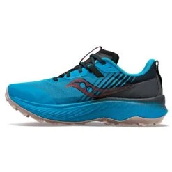Saucony Men's Endorphin Edge Trail Shoe- Ocean/Black- Regular (D) -Shoe Discount Store S20773 31 2
