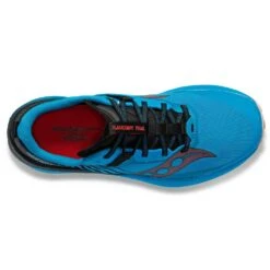 Saucony Men's Endorphin Edge Trail Shoe- Ocean/Black- Regular (D) -Shoe Discount Store S20773 31 3