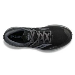 Saucony Men's Ride 15 Tr Gtx Trail Shoe - Black/Charcoal -Shoe Discount Store S20799 10 3