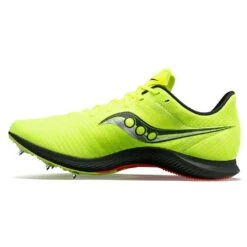 Saucony Men's Velocity MP Track Spike - Citron/Black -Shoe Discount Store S29099 05 2