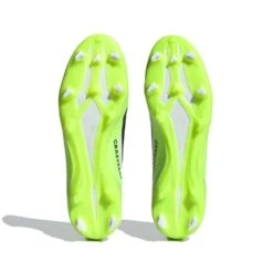 ADIDAS Unisex X Crazyfast .3 Laceless FG Soccer Cleat - Cloud White / Core Black / Lucid Lemon- Regular (D) -Shoe Discount Store X CRAZYFAST.3 LL FG White HQ4515 03 standard