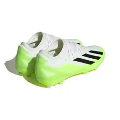 ADIDAS Unisex X Crazyfast .3 FG Cleats- Cloud White / Core Black / Lucid Lemon- Regular (D) -Shoe Discount Store X Crazyfast.3 Firm Ground Cleats White HQ4534 05 standard