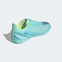 Unisex Adidas X Speedportal .4 IC Soccer Shoe - Clear Aqua/Powder Blue/Solar Yellow- Regular (D) -Shoe Discount Store gw8502 blt ecom