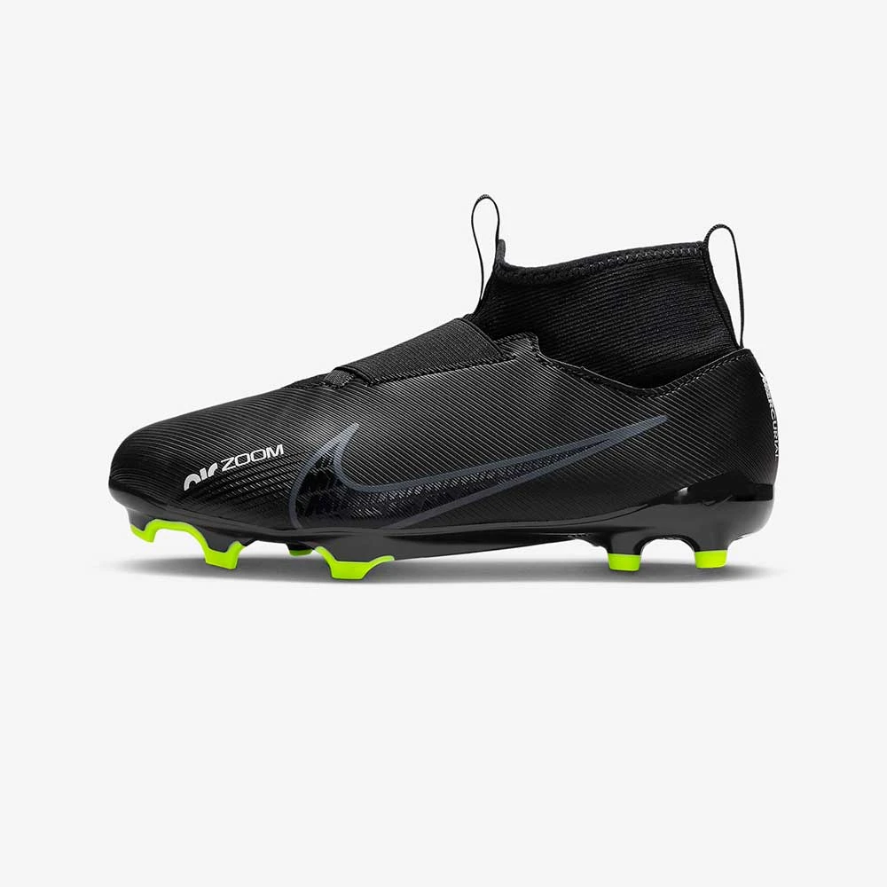 Nike Youth Zoom Mercurial Superfly 9 Academy FG Soccer Shoe/MG - Black/Dk Smoke 5 Nike Youth Zoom Mercurial Superfly 9 Academy FG Soccer Shoe/MG - Black/Dk Smoke - Image 3
