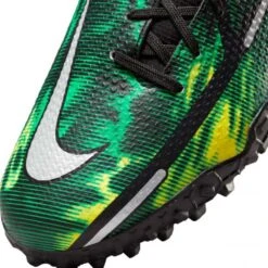 Nike JR Phantom GT2 DF SW TF Soccer Shoe - Black/Mtlc Platinum/Green Strike -Shoe Discount Store nike phantom gt2 academy df tf sw jr dm0741 003 football shoes green multicolor green 3 790x790 1
